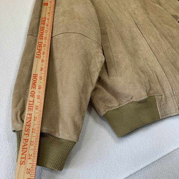 Reel Legends Men Leather Bomber Jacket Country Western Cowboy Soft Rodeo XL 100% - Picture 10 of 16